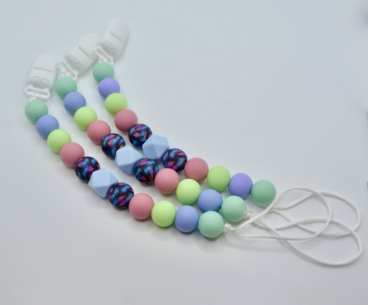 Peacock Pacifier Clip