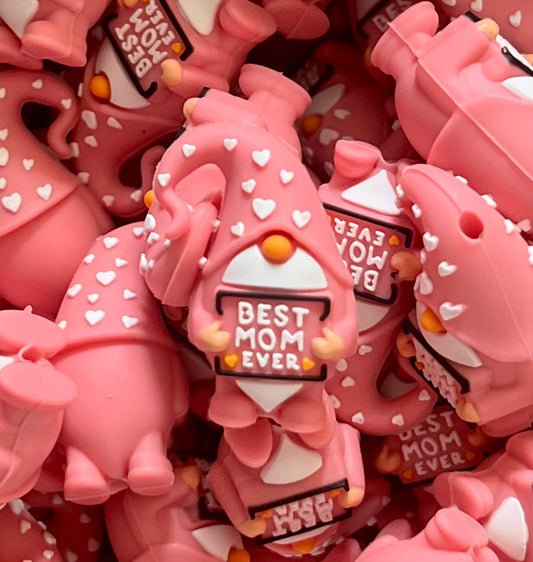 3D I Love Mom Gnome Focal (NOT SAFE FOR TEETHING)