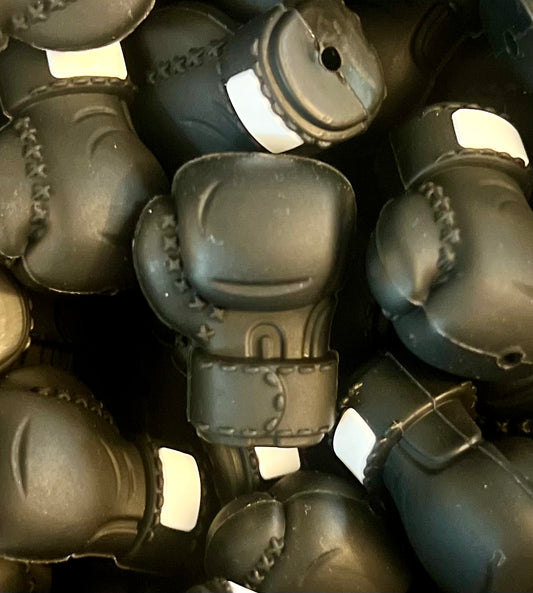 3D Boxing Gloves Red and Black (NOT TEETHING SAFE)