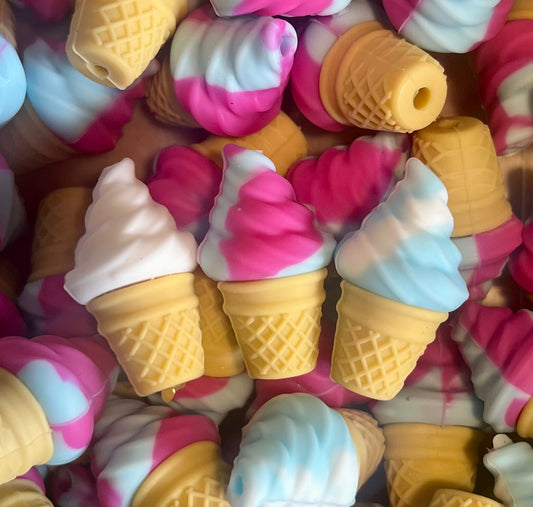 3D Ice Cream Cones (NOT TEETHING SAFE)