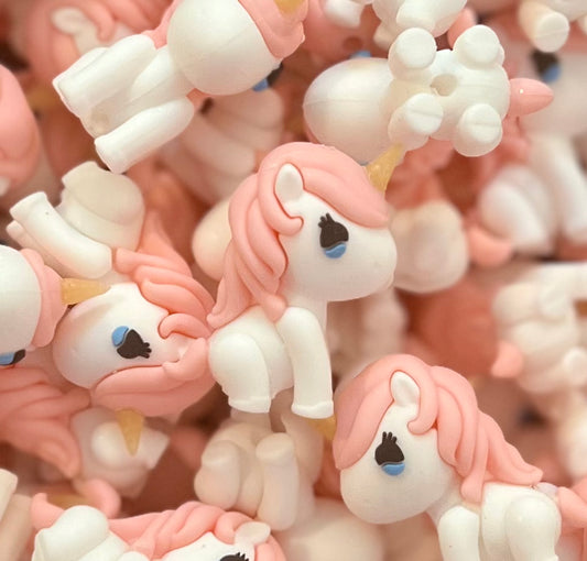 Starla  the 3D Unicorn - Teetherpals Exclusive (Partner Moose Beads & Daisyland)