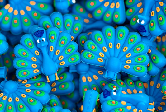 Peacock - 3D Focal (NOT SAFE FOR TEETHING)
