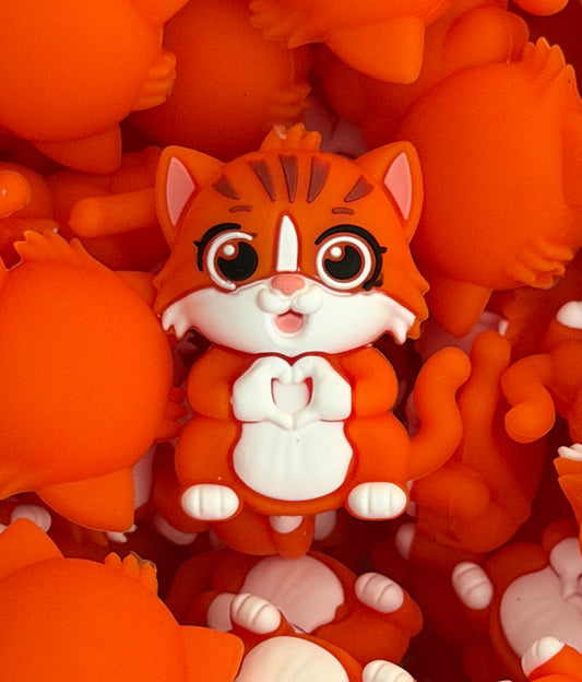 Orange Cat - 3D Focal (NOT SAFE FOR TEETHING)