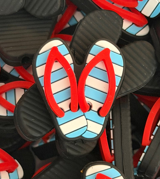 Flip Flops - 3D Focal (NOT SAFE FOR TEETHING)
