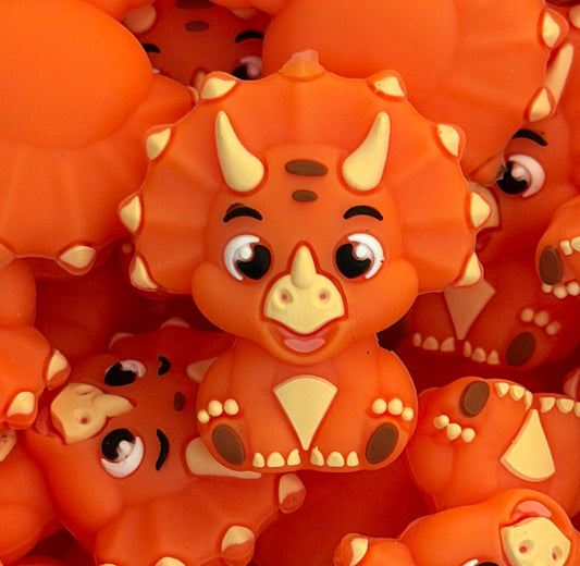 Triceratops Dinosaur - 3D Focal (NOT SAFE FOR TEETHING)