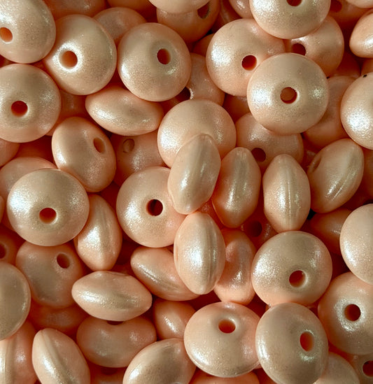 Opal Lentil 12mm Beads