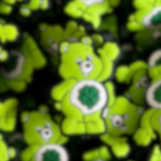 Green Lucky Bear Focal