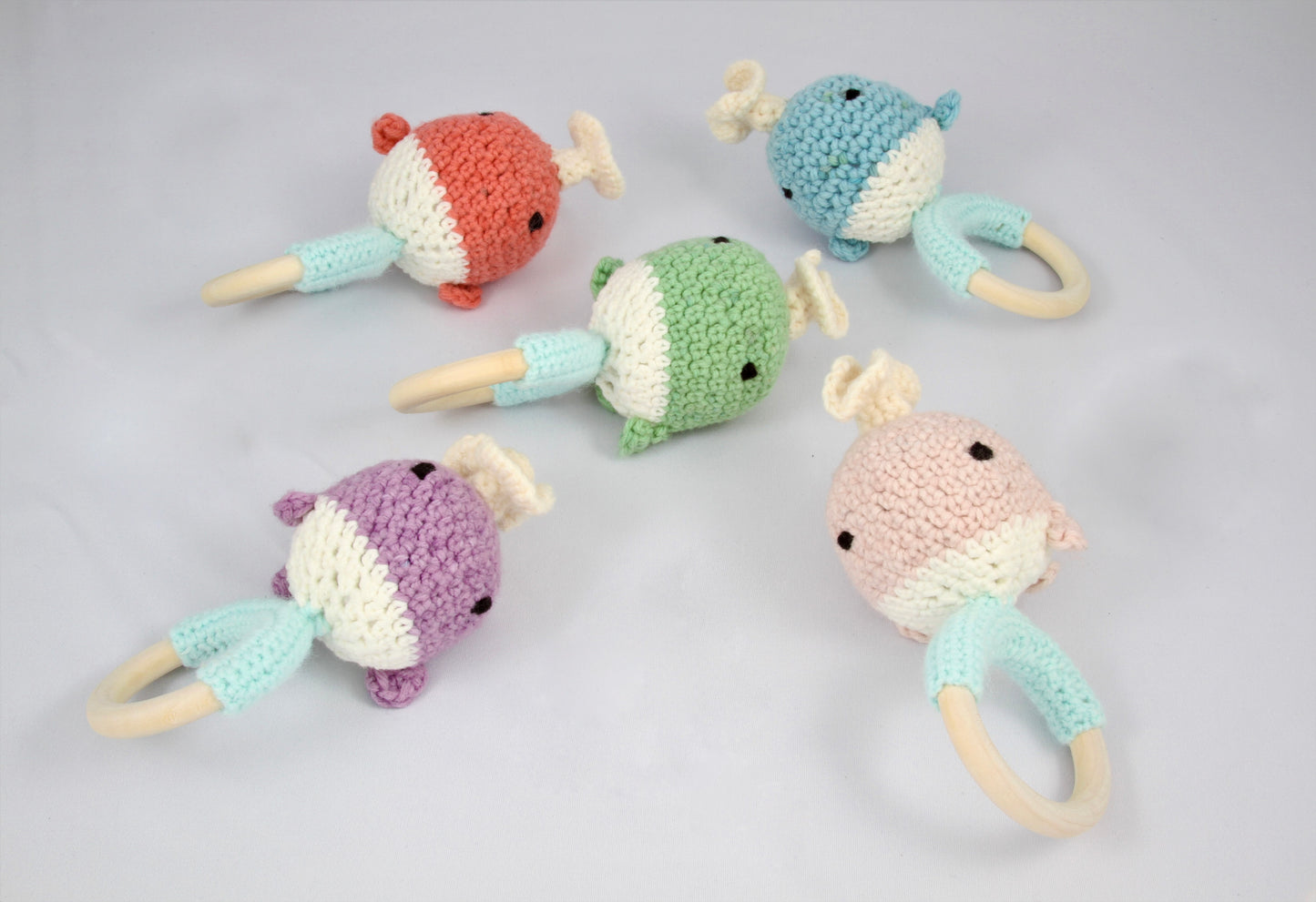 Whale Crochet Rattle Teether