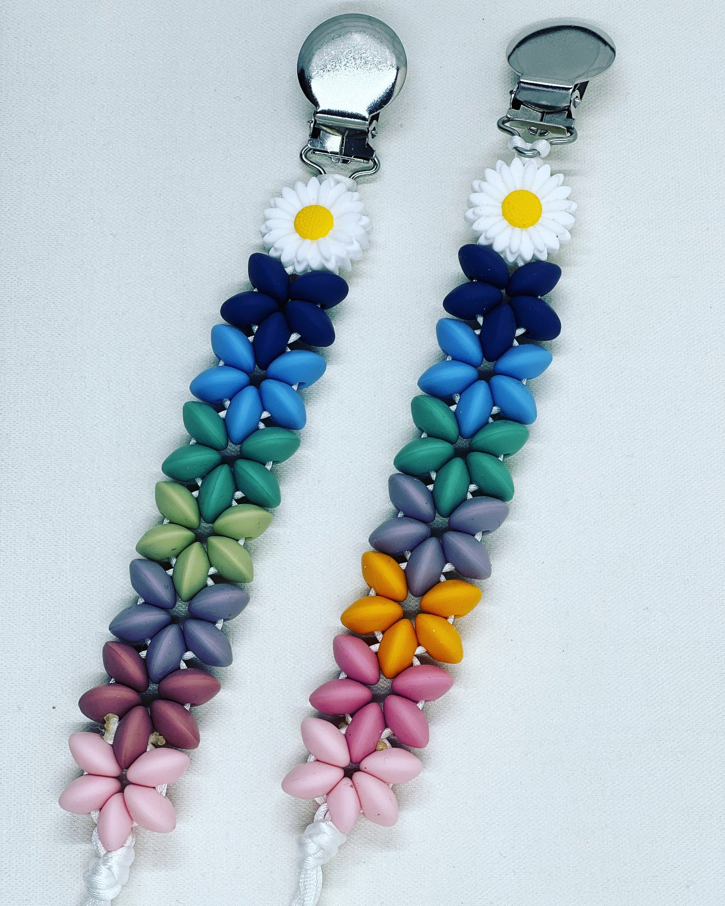 Flower Power Pacifier Clip