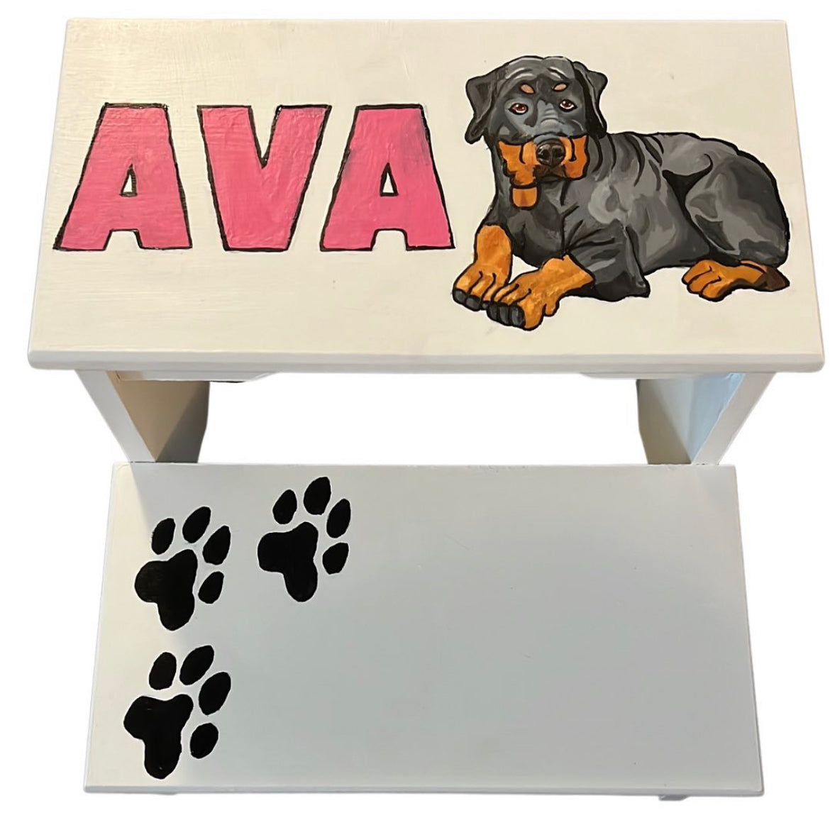 Handpainted Step Stool