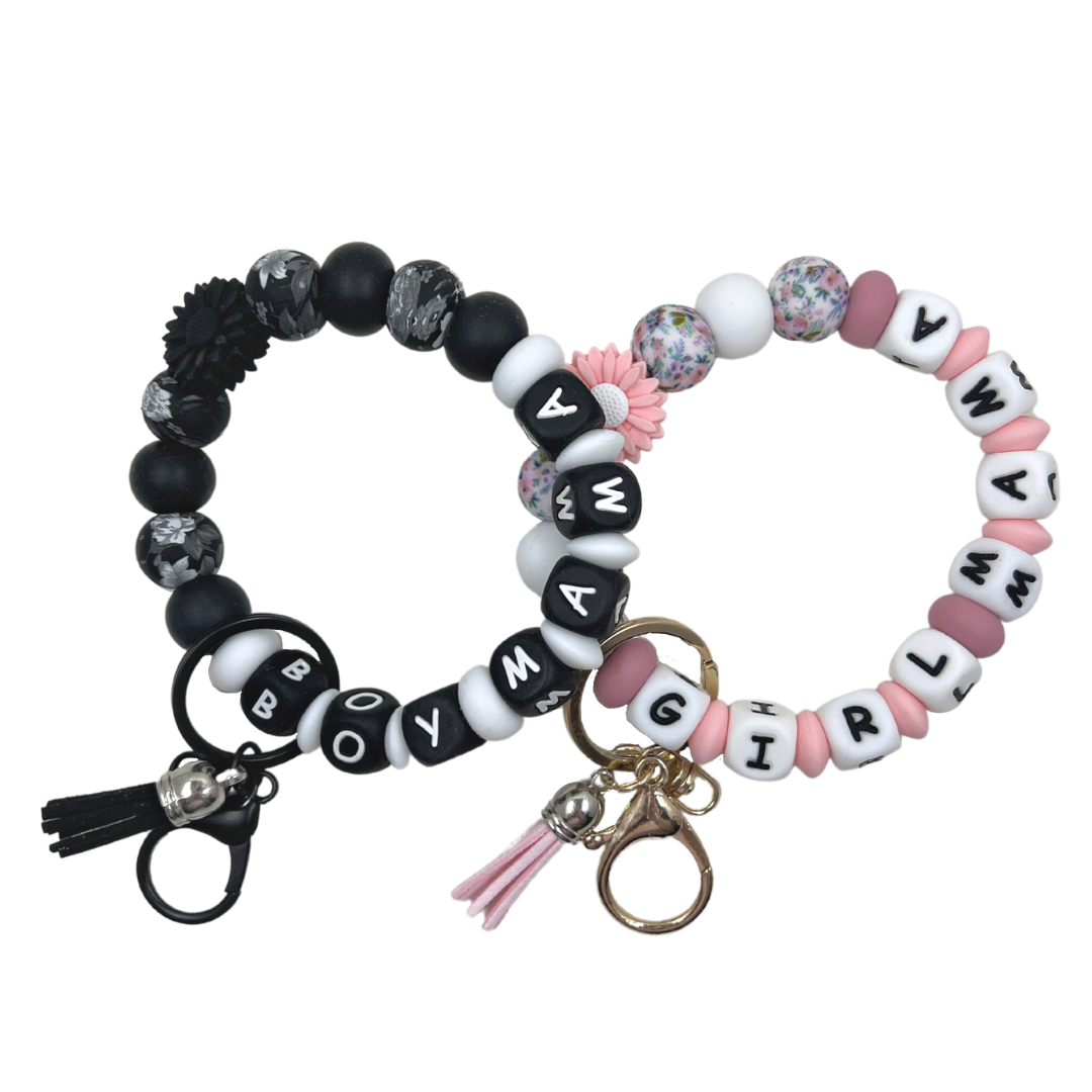 Personalized MAMA Bracelet Keychain